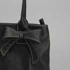 Сумка женская на молнии, 1 отдел с перегородкой, наружный карман, цвет чёрный - Фото 4