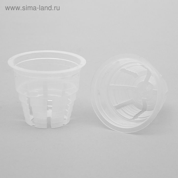 Набор для рассады: стаканы по 80 мл (50 шт.), 6 × 6 × 6 см, прозрачный - Фото 1