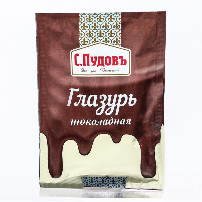Сахарная глазурь «С. Пудовъ», шоколадная, 100 г - Фото 1