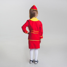 Детский карнавальный костюм "Стюардесса", юбка, пилотка, пиджак, 4-6 лет, рост 110-122 см - Фото 6