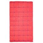 Полотенце махровое «Пунктир», цвет красный, размер 25х45 см - Фото 1