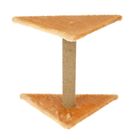 Когтеточка джутовая "Треугольник" с полкой, 40 х 40 х 50 см, микс цветов - Фото 2