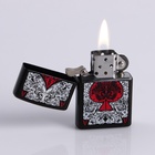 Зажигалка бензиновая «Козырная масть», кремний, 5.5×1.2×3.5 см - Фото 4