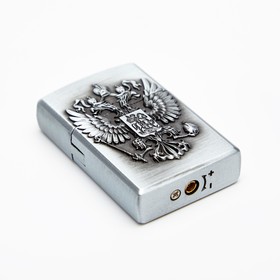 Зажигалка газовая «Герб», 3.5×5.5 см, МИКС