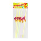 Трубочки гофре для коктейля "Рожок", (набор 6 шт.) - Фото 2