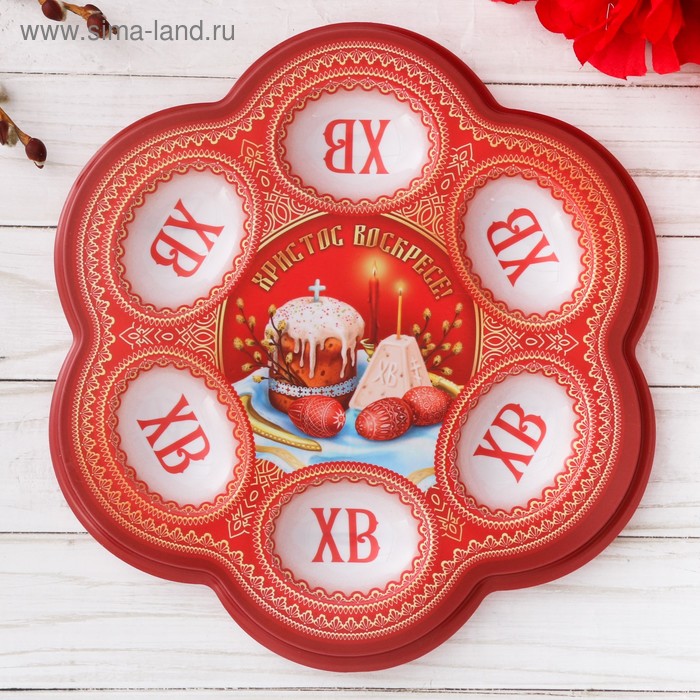 Пасхальная подставка на 6 яиц «Пасхальная композиция» - Фото 1