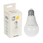 Светодиодная лампа Geniled E27, А60, 7 Вт, 2700 К, теплый белый - Фото 1