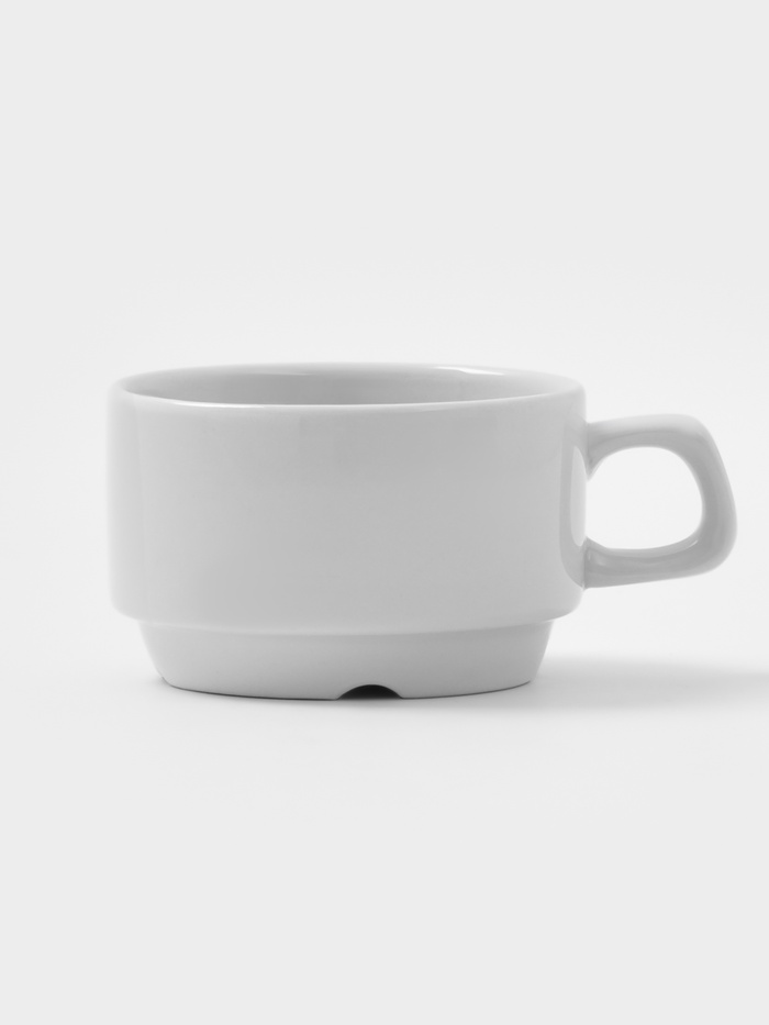 Чашка Дулевский фарфор «Белая», 170 мл, d=8.3 см, штабелируемая, белая - Фото 1