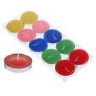 Свеча в гильзе (набор 10 шт), цветные - Фото 1