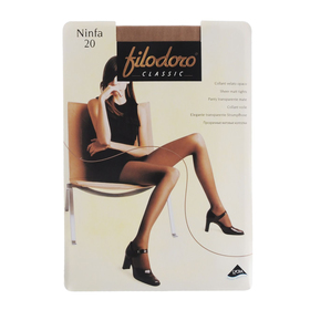 Колготки женские Filodoro Ninfa, 20 den, размер 4, цвет cognac
