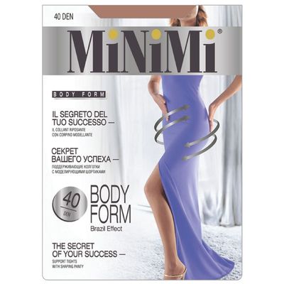 Колготки женские MiNiMi Body Form, 40 den, размер 3, цвет caramello