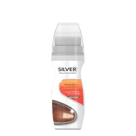 Жидкая крем-краска SILVER для обуви коричневый, 75мл