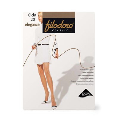 Колготки женские Filodoro Oda, 20 den, размер 2, цвет playa