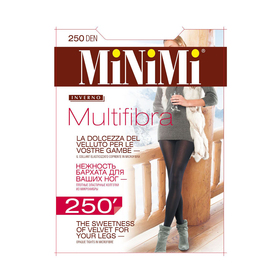 Колготки женские MiNiMi Multifibra, 250 den, размер 2, цвет nero