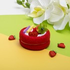 Сувенирное полотенце Пирожное сердце с ягодкой 20х20 см - 2 шт., МИКС - Фото 2