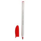 Ручка шариковая, 1.0 мм, корпус серый треугольный, стержень красный - Фото 2