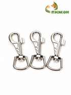 Карабин усиленный, 8.4 см, ширина проушины 2.3 см, металл - Фото 1