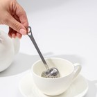 Ситечко для чая Доляна «Сердце», 14.5×4 см, нержавеющая сталь, серебристое - Фото 4