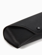 Футляр для очков на кнопке, однотонный, размер 16×3.5×6.5 см, чёрный - Фото 3