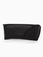 Футляр для очков на кнопке, однотонный, размер 16×3.5×6.5 см, чёрный 1686440