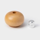 Мельница для специй Доляна «Дуновение леса», 10.5×4.5 см, керамический механизм, бежевая - Фото 3