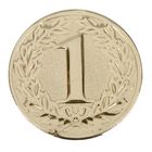 Жетон для медали "1 место", d=2,5 см, цвет золото - Фото 1