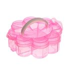 Бокс пластиковый для хранения "Клевер" 1 ярус, 5 отделений, цвет МИКС - Фото 1