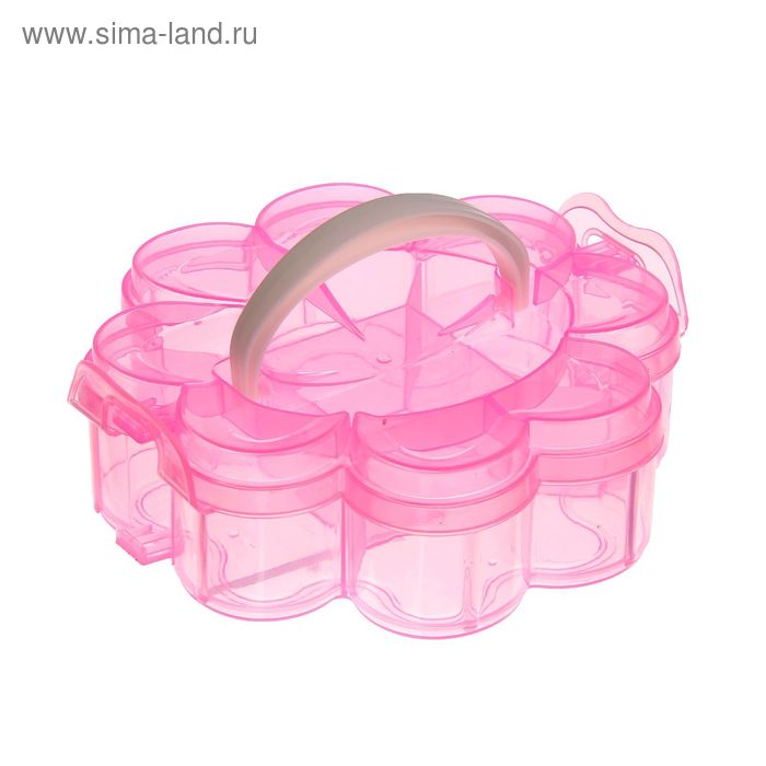 Бокс пластиковый для хранения "Клевер" 1 ярус, 5 отделений, цвет МИКС - Фото 1