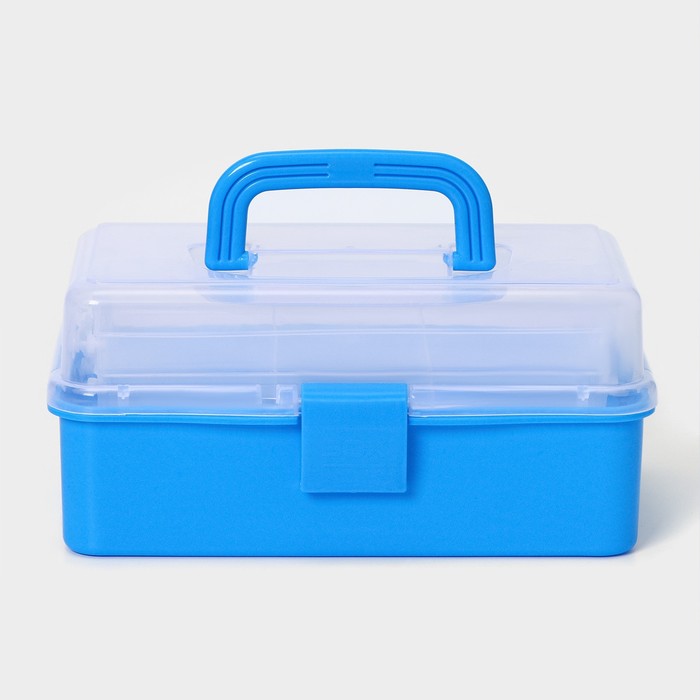 Органайзер для хранения пластиковый, 3 отделения, 27×17×13 см, цвет МИКС