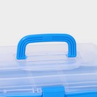 Органайзер для хранения пластиковый, 3 отделения, 27×17×13 см, цвет МИКС - Фото 3