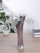 Ваза «Волна», h=28 см, стекло, зелёно-марганцевая - фото 33414344