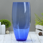 ваза "Бочка" d 130*h 300 мм. из синего стекла (без декора) - фото 3646150
