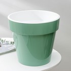 Кашпо для цветов со вставкой «Порто», 9 л, цвет нефрит - Фото 1