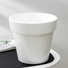 Кашпо для цветов со вставкой Plast-Avenue «Порто», 9 л, пластик, белое - Фото 1