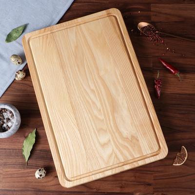 Доска разделочная "Прямоугольная", для сервировки и подачи, 45х30 см, массив ясеня