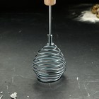 Венчик кухонный для взбивания TAS-PROM «Шар», 26 см, с деревянной ручкой - Фото 2