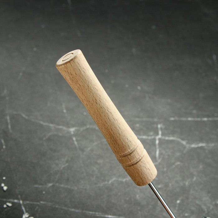 Шумовка для казана "Плов", с деревянной ручкой, 30.5 см - фото 1886219317
