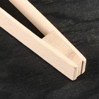 Щипцы кухонные, 30 см, массив бука - Фото 3