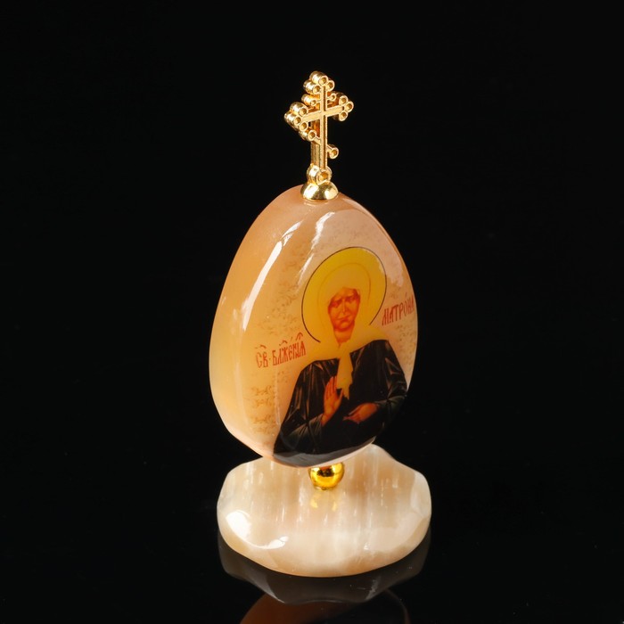 Яйцо «Святая Матрона», на подставке - фото 1909768328