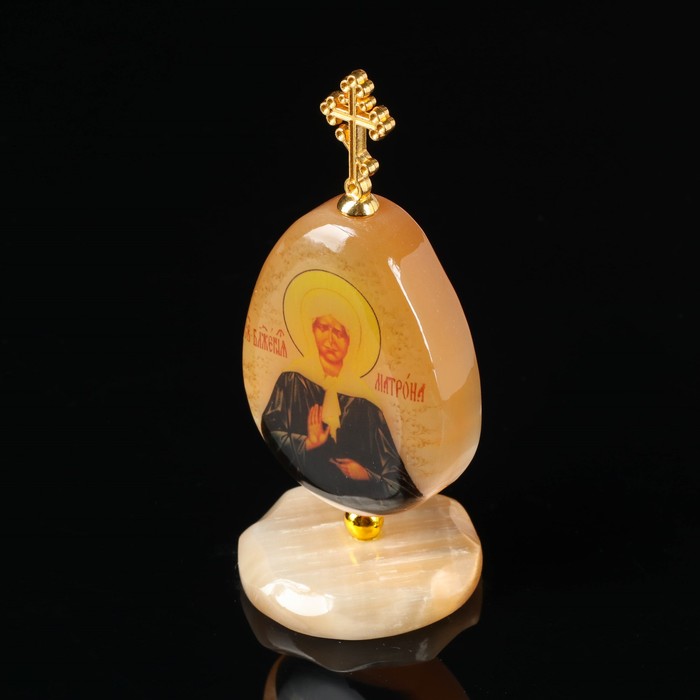 Яйцо «Святая Матрона», на подставке - фото 1909768329