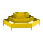 Клумба оцинкованная, 3 яруса, d=60–100–140 см, высота бортика 45 см, жёлтая, Greengo - Фото 8
