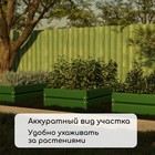 Грядка оцинкованная, 195×100×34 см, зелёная, Greengo - Фото 5