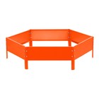 Клумба оцинкованная, d=100 см, высота бортика 15 см, оранжевая, Greengo - Фото 8