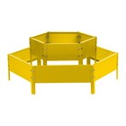 Клумба оцинкованная, 2 яруса, d=60–100 см, высота бортика 30 см, жёлтая, Greengo - Фото 8