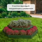 Клумба оцинкованная, 2 яруса, d = 60–100 см, h = 30 см, зелёная, Greengo - Фото 7