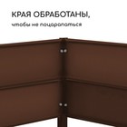 Грядка оцинкованная, 195×100×34 см, коричневая, Greengo - Фото 3