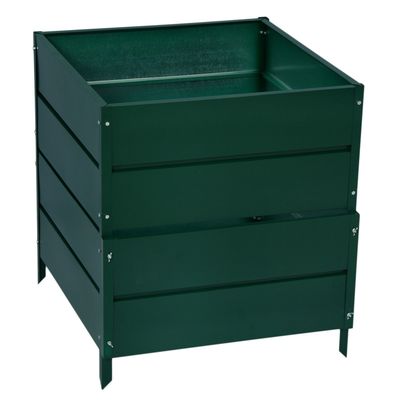 Компостер оцинкованный, 1060 л, 100×100×106 см, зелёный, Greengo