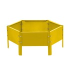 Клумба оцинкованная, d=60 см, высота бортика 15 см, жёлтая, Greengo - Фото 9