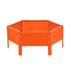 Клумба оцинкованная, d=60 см, высота бортика 15 см, оранжевая, Greengo - Фото 9