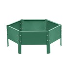 Клумба оцинкованная, d=60 см, высота бортика 15 см, зелёная, Greengo - Фото 9